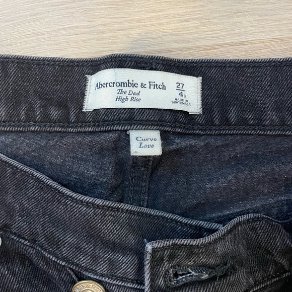 Abercrombie & Fitch Dad High Rise Jeans Curve Love - Picture 3 of 4